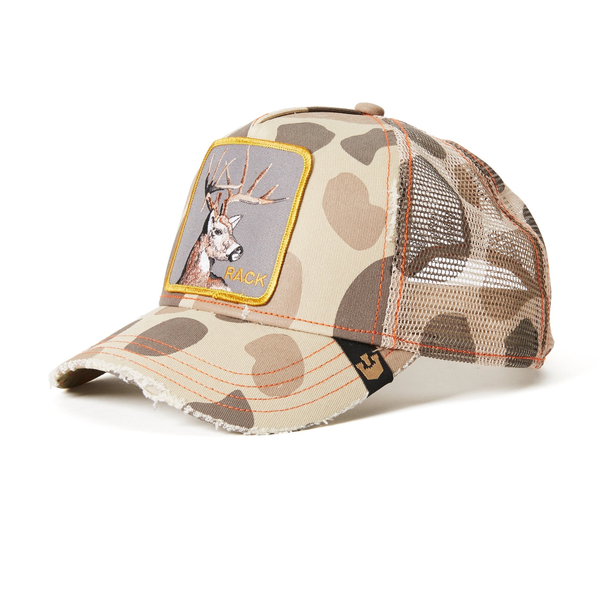 Goorin Bros. big rack trucker baseball cap Brown left side view