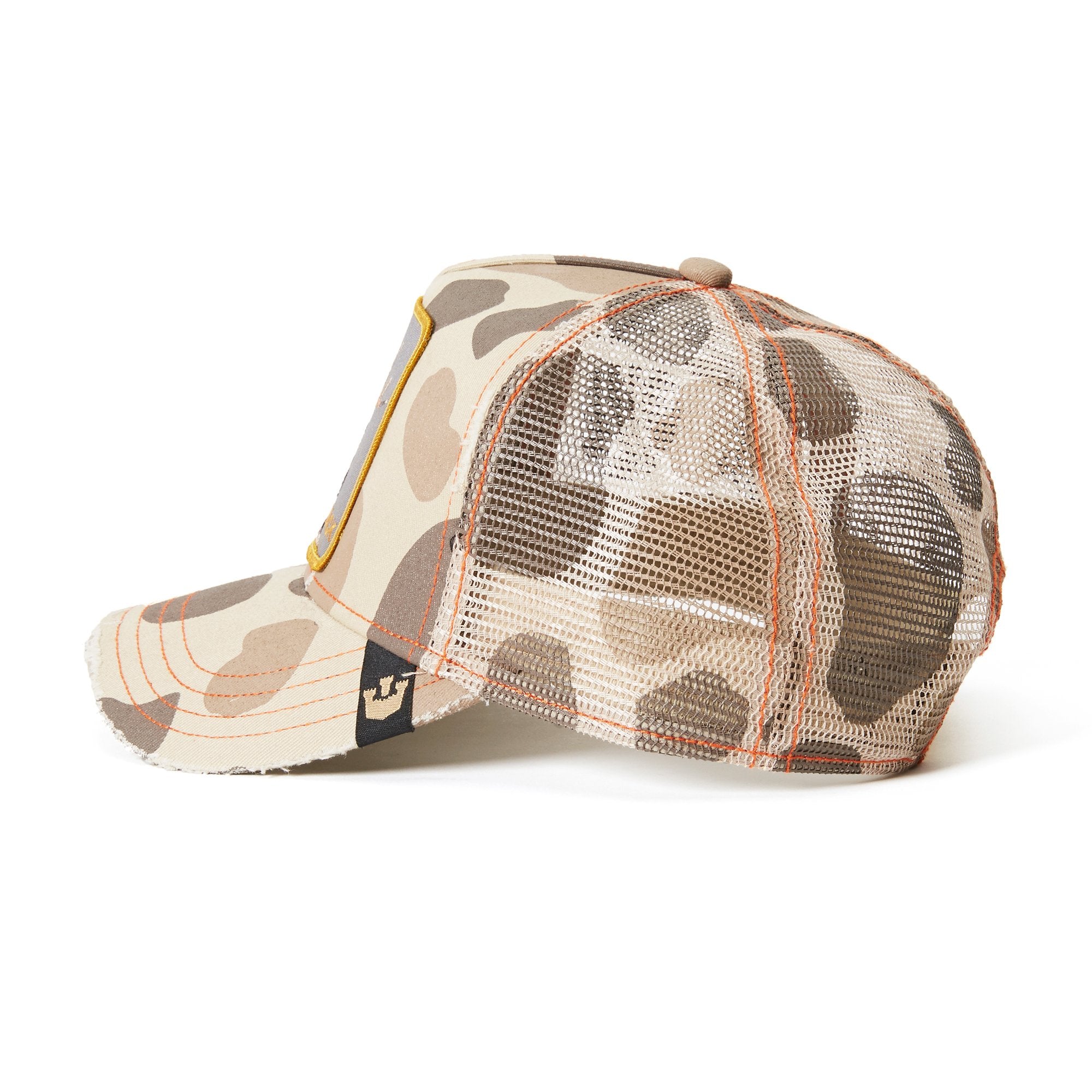 Goorin Bros. big rack trucker baseball cap Brown side view
