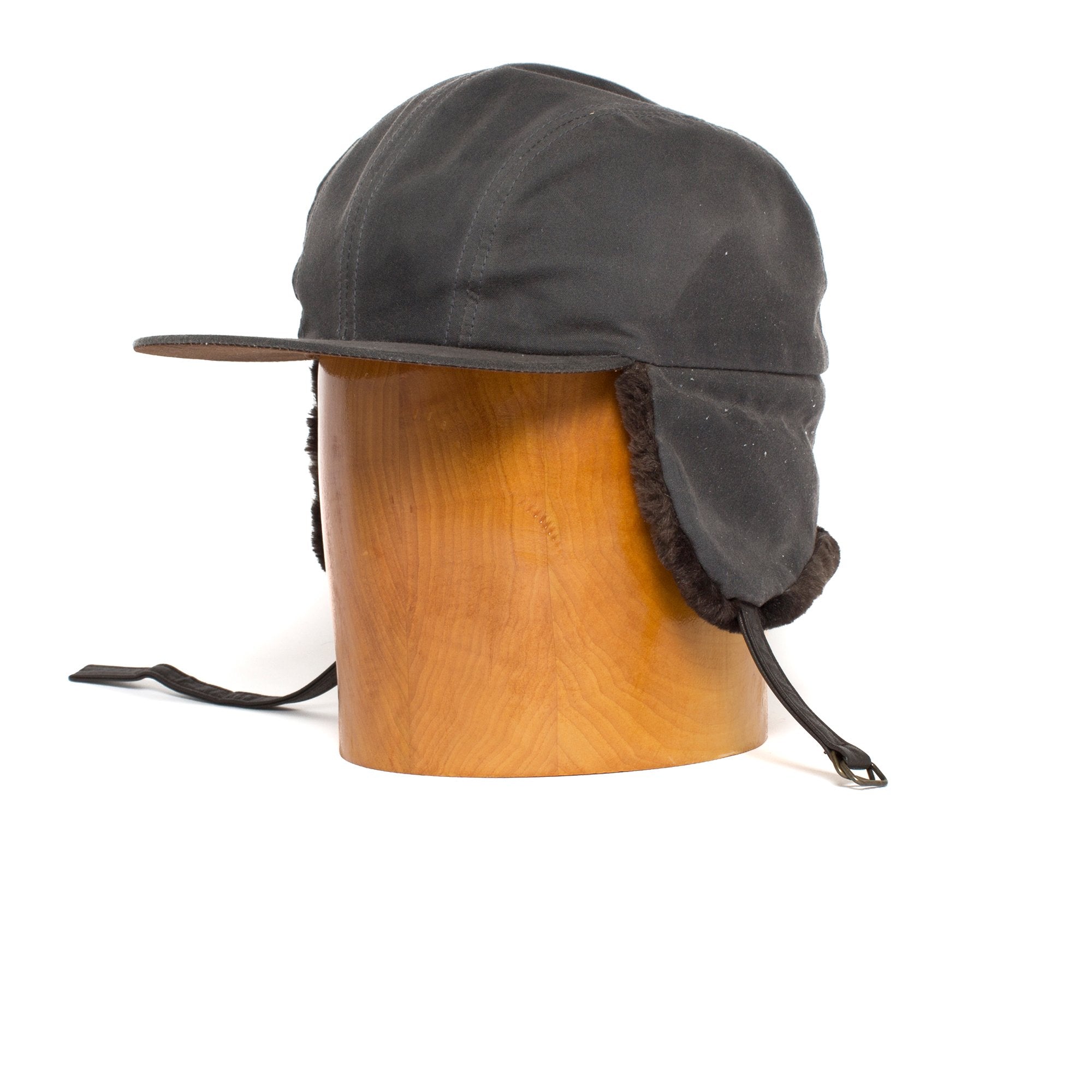 Goorin Bros. seal rock cotton hunter cap with earflaps cap Charcoal left side view