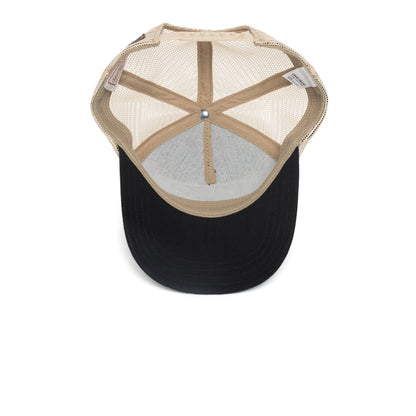 Goorin Bros. hairy bear cotton 5 panel trucker baseball cap Black under view