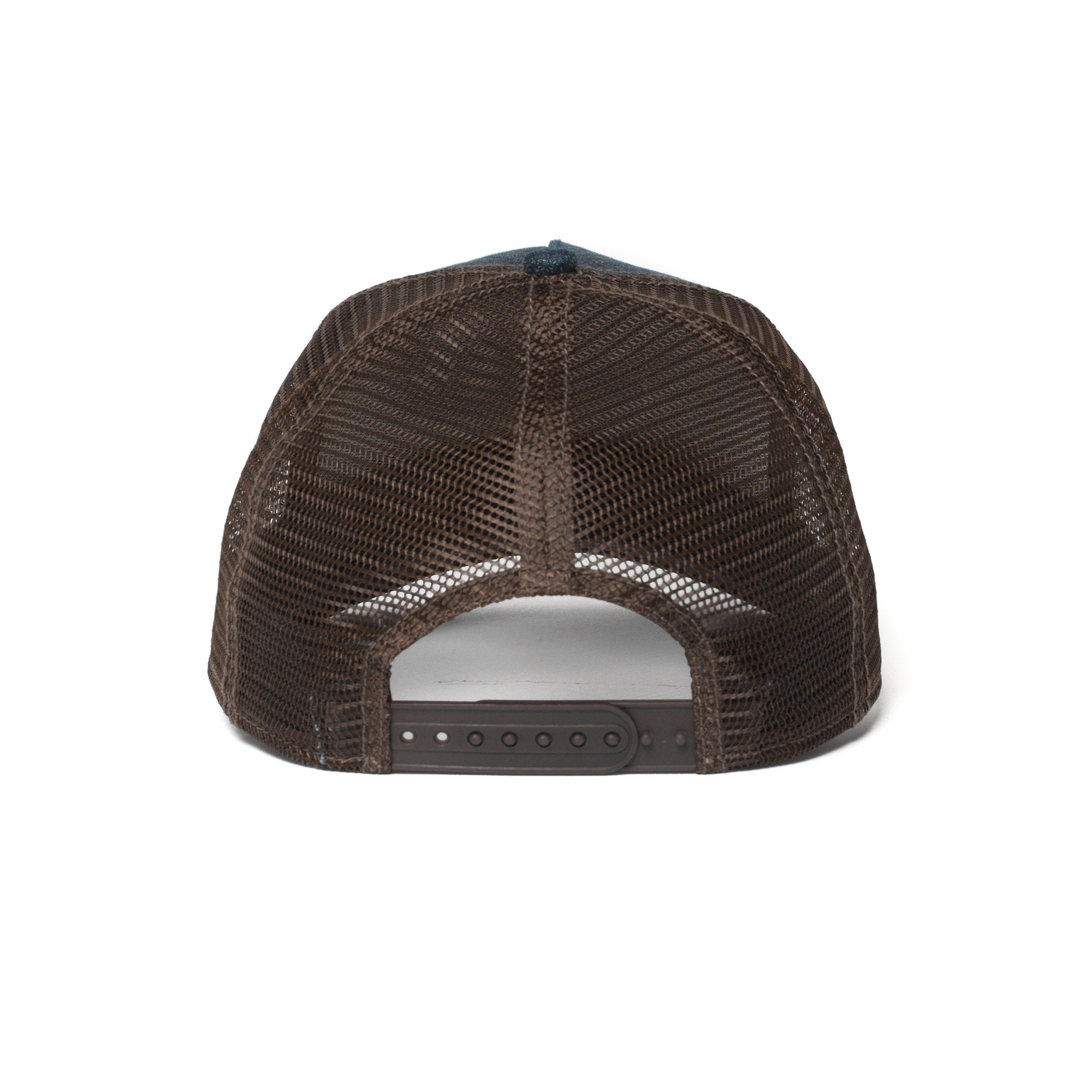 Goorin Bros. big strut trucker baseball cap Camel back view