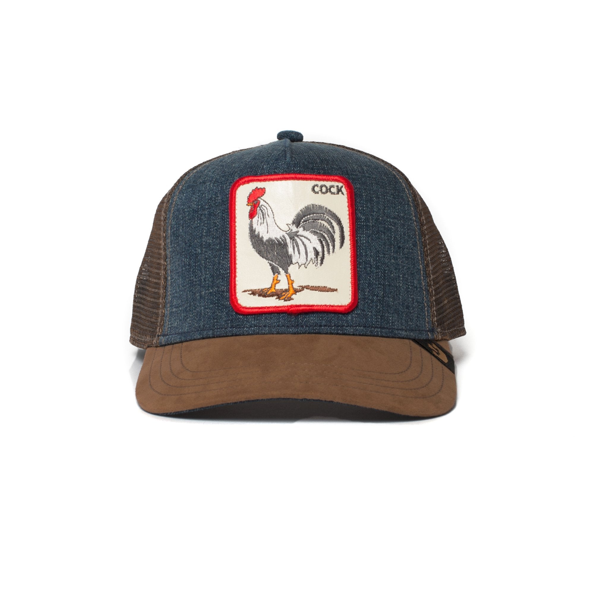 Goorin Bros. big strut trucker baseball cap Camel front view