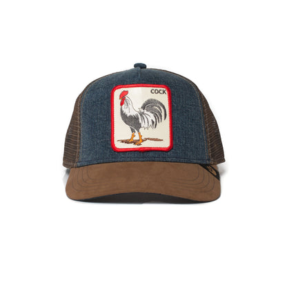 Goorin Bros. big strut trucker baseball cap Camel front view