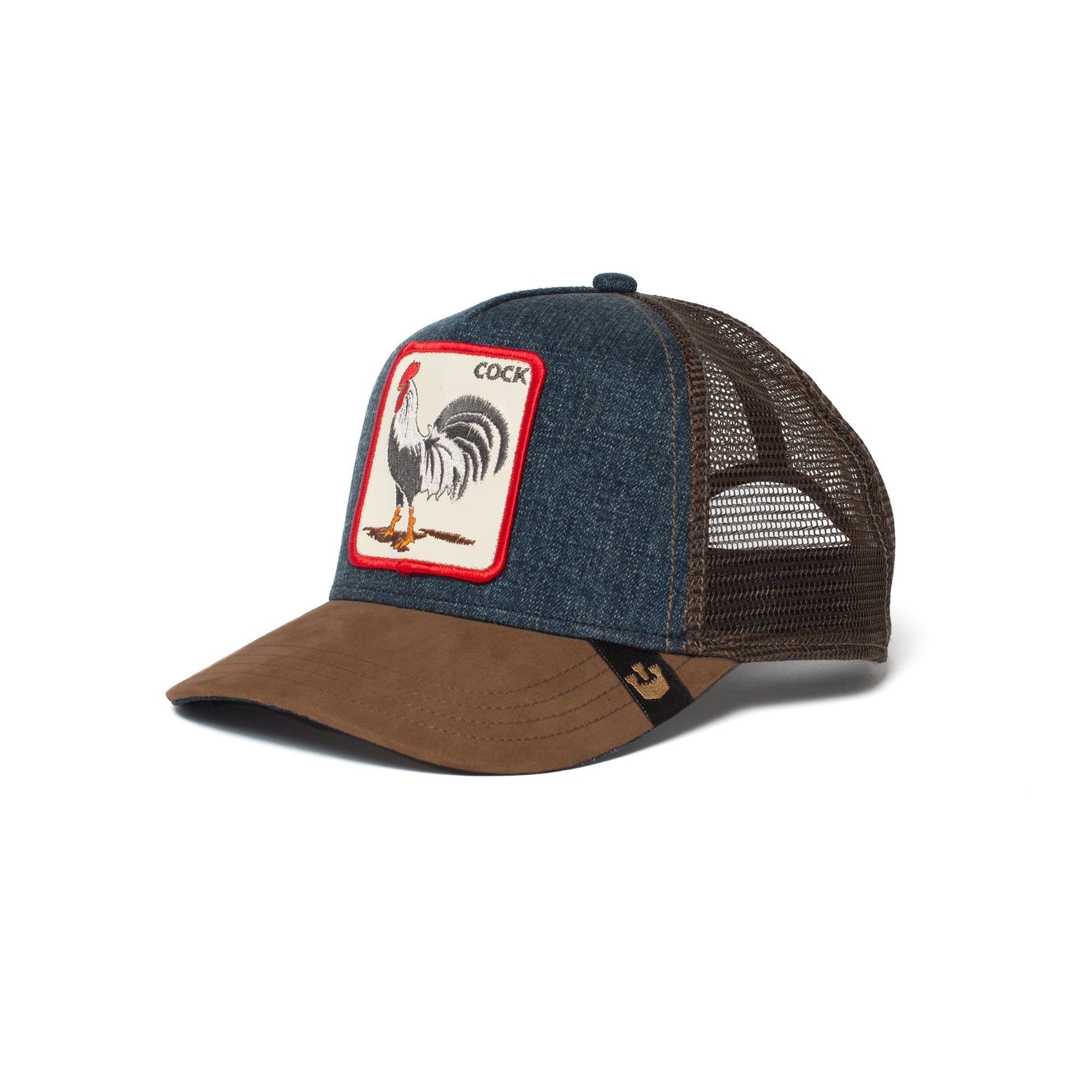 Goorin Bros. big strut trucker baseball cap Camel left side view