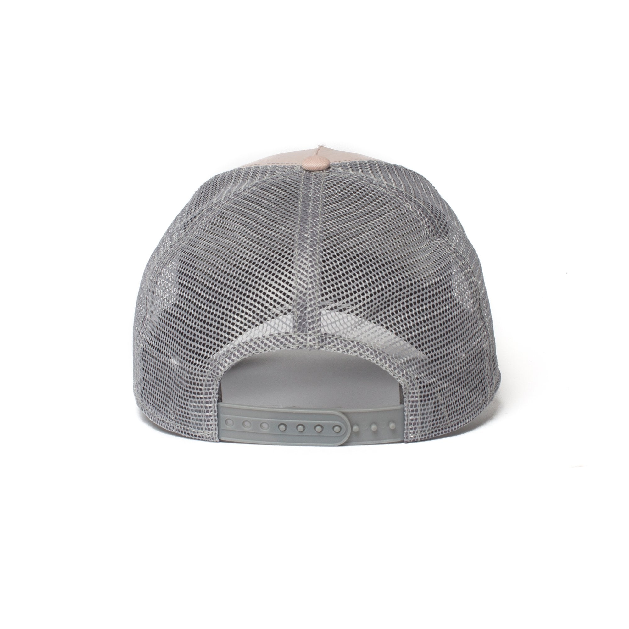 Goorin Bros. dam it trucker baseball cap Pink back view