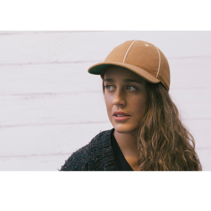 Goorin Bros. original wool blend 6 panel baseball cap Khaki  womens styling