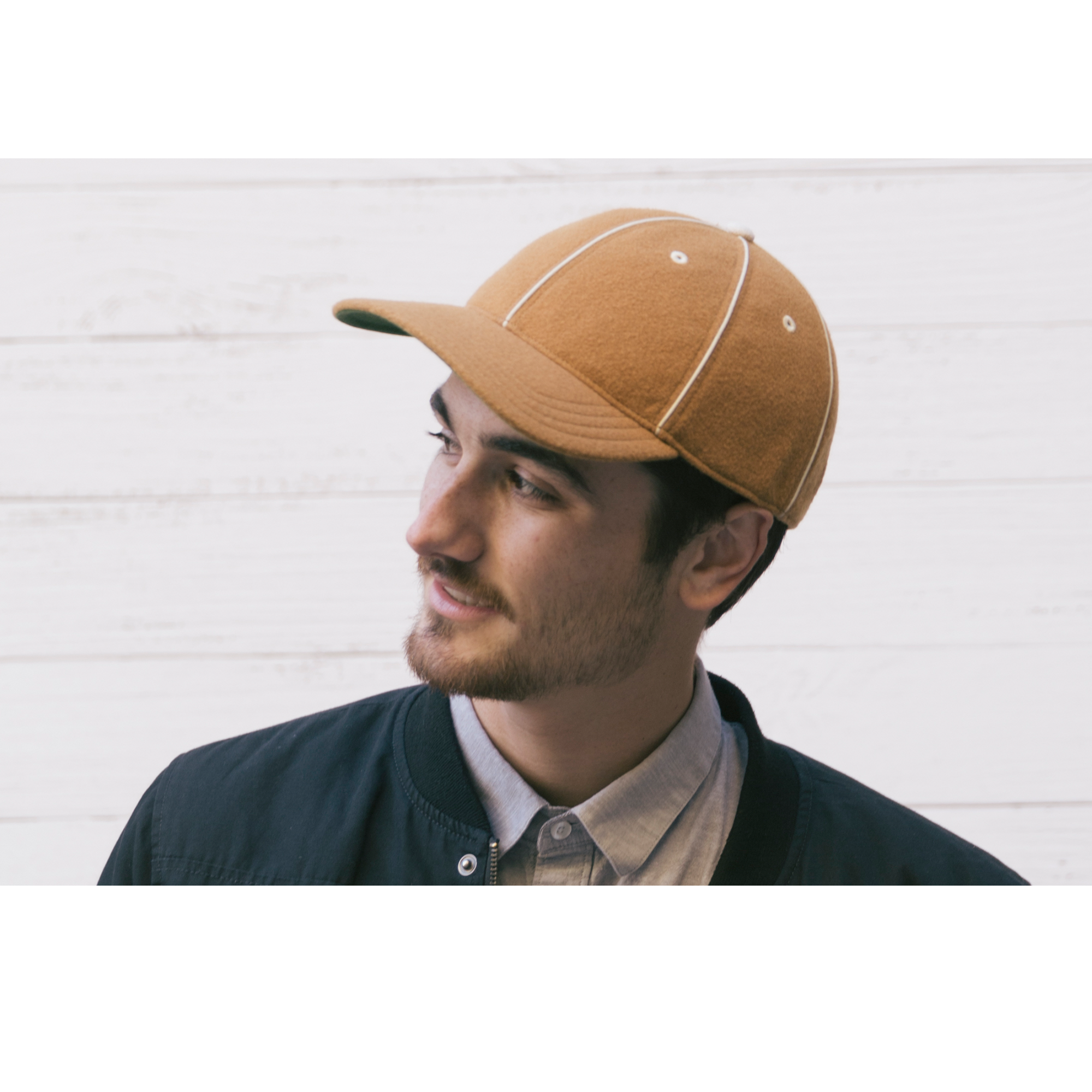 Goorin Bros. original wool blend 6 panel baseball cap Khaki  mens styling