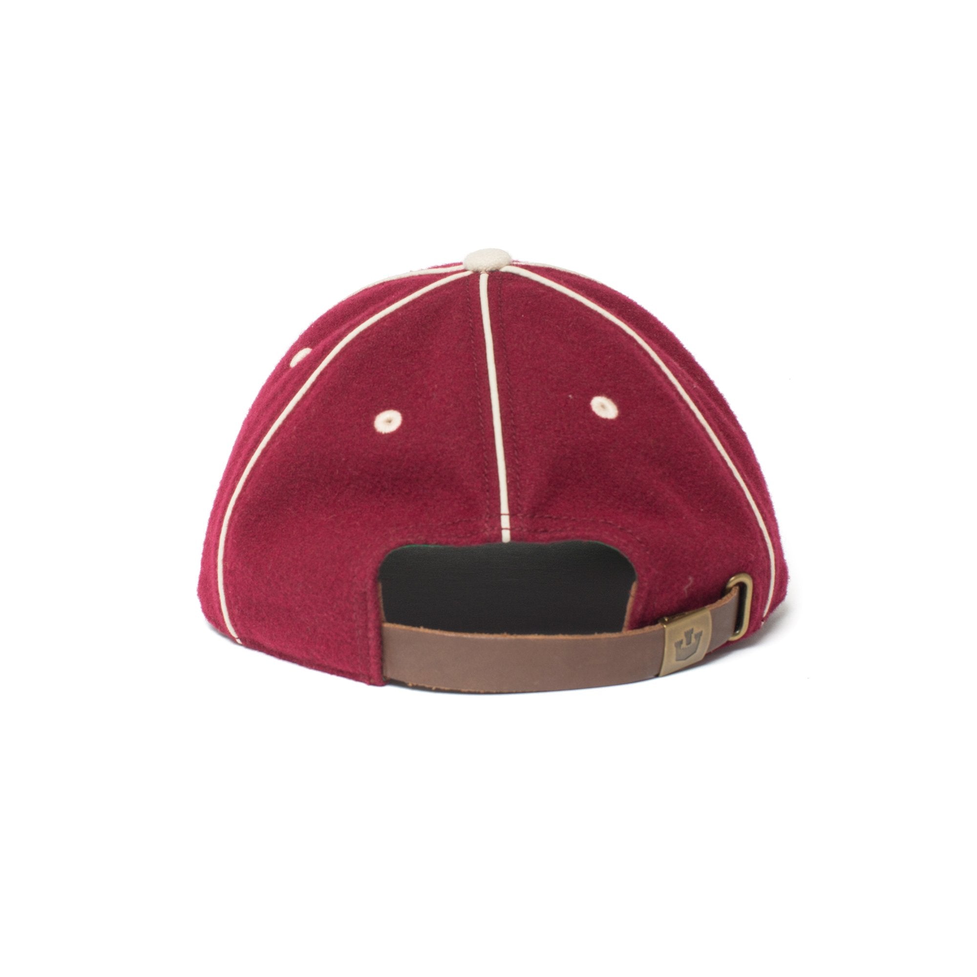 Goorin Bros. original wool blend 6 panel baseball cap Red back view