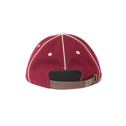 Goorin Bros. original wool blend 6 panel baseball cap Red back view