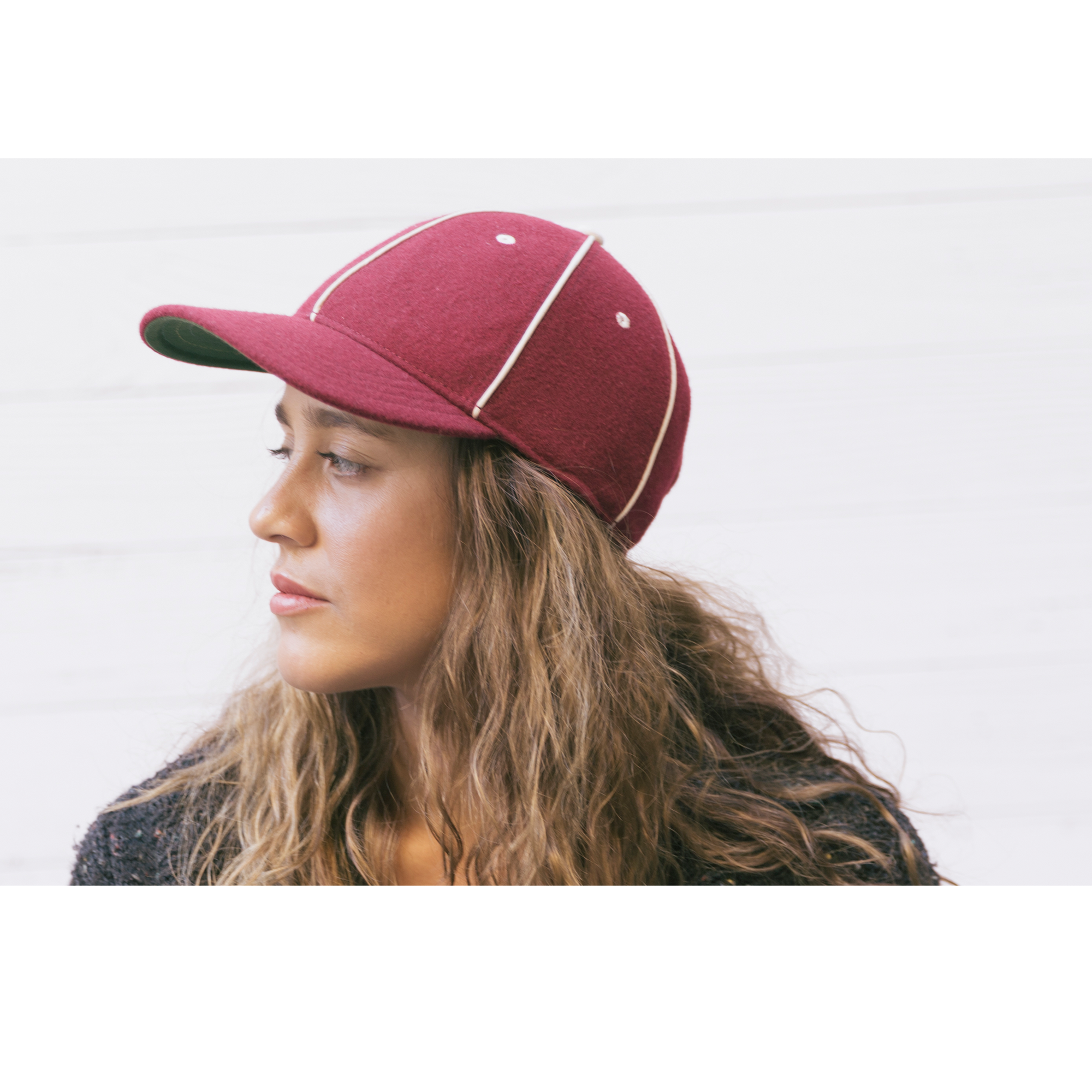 Goorin Bros. original wool blend 6 panel baseball cap Red  womens styling
