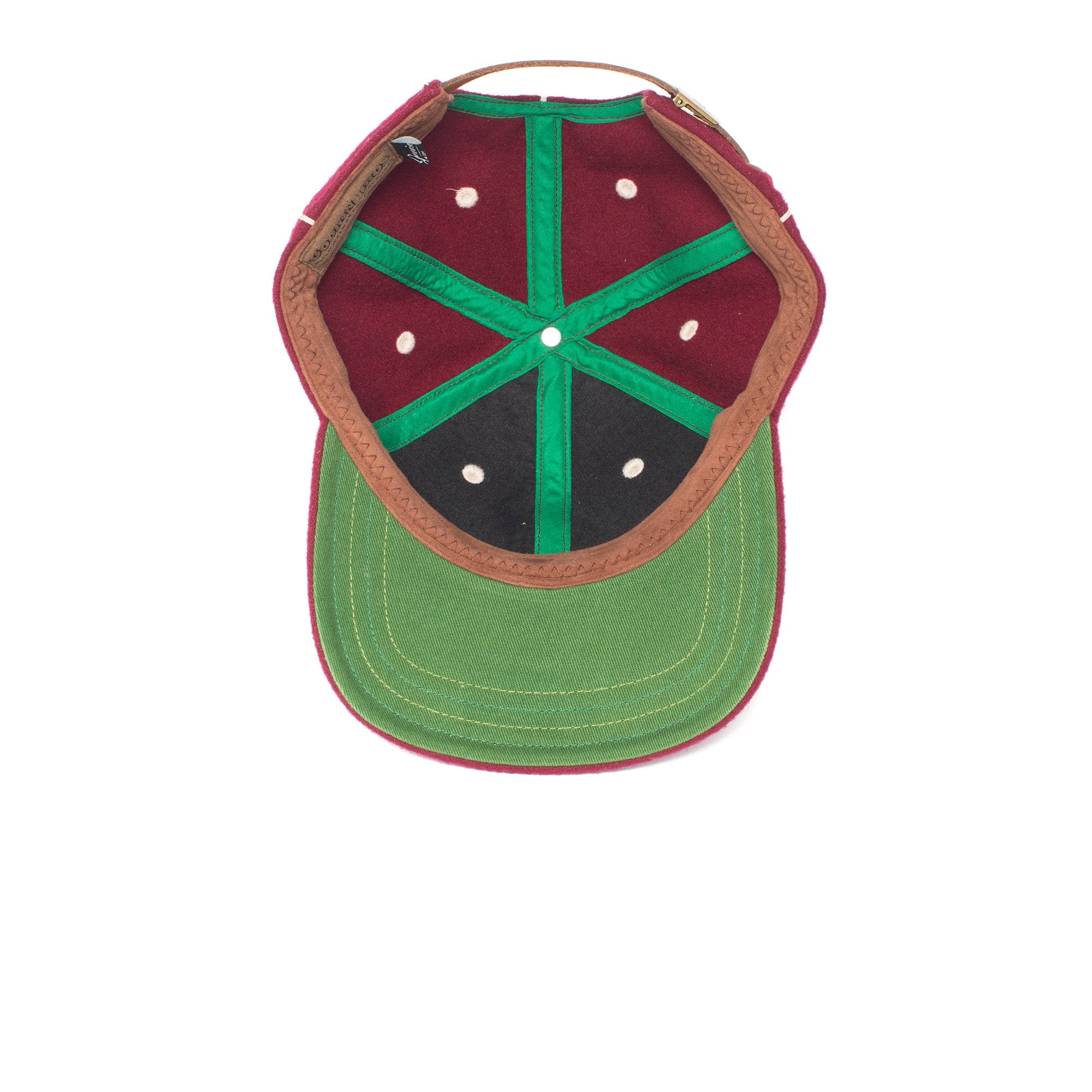 Goorin Bros. original wool blend 6 panel baseball cap Red under view