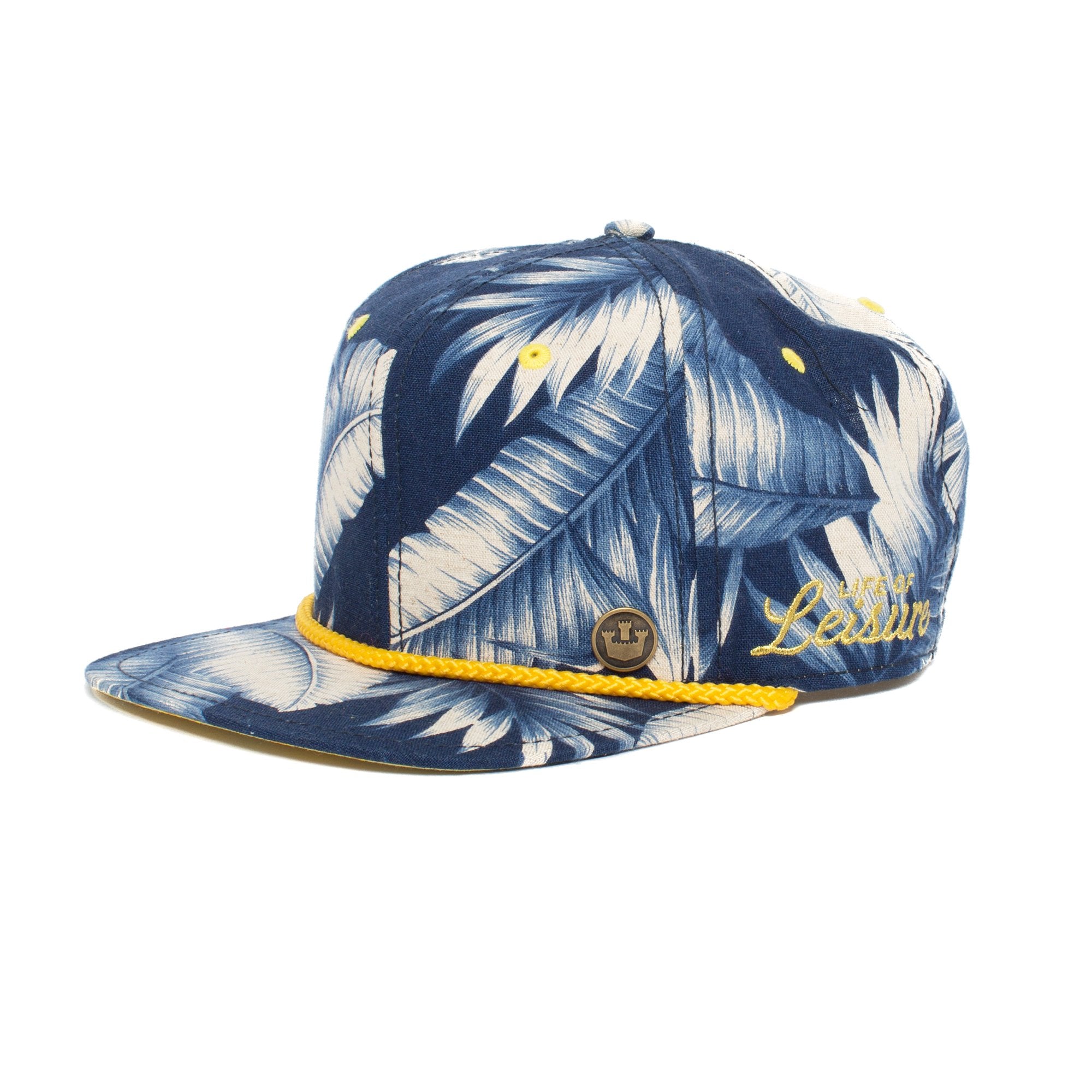 Goorin Bros. kava dreams cotton 5 panel baseball cap Blue left side view