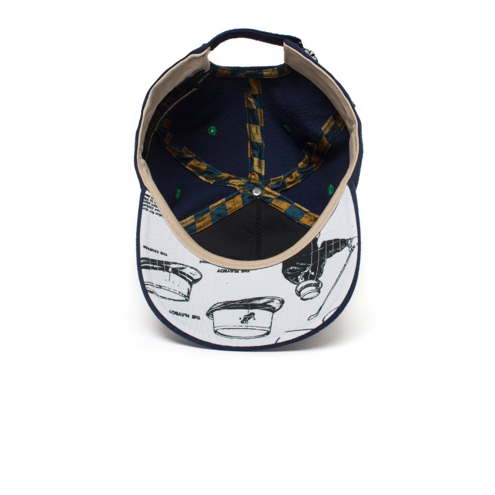 Goorin Bros. club house 5 panel baseball cap Navy under view