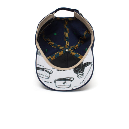 Goorin Bros. club house 5 panel baseball cap Navy under view