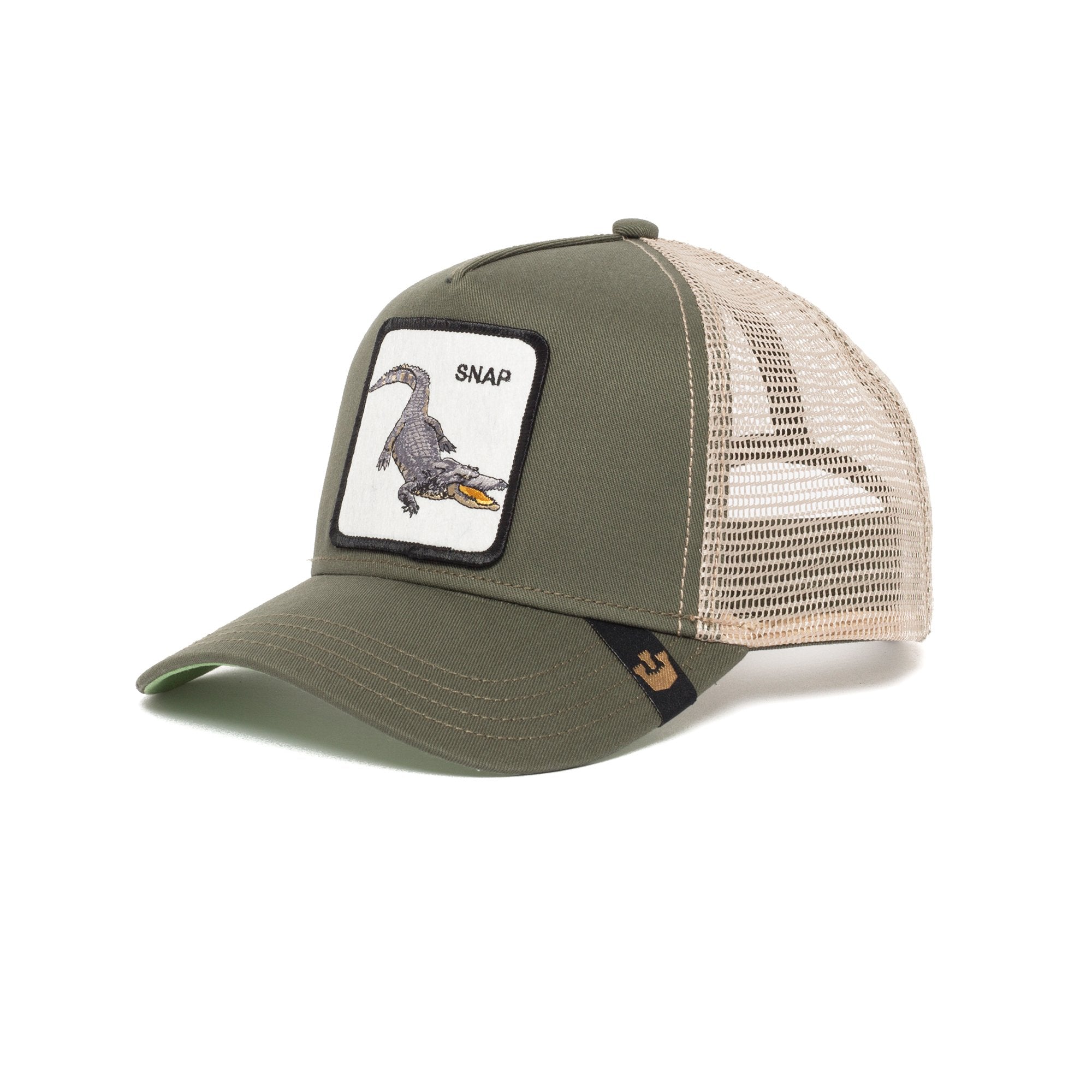 Goorin Bros. snap at ya baseball cap Olive left side view