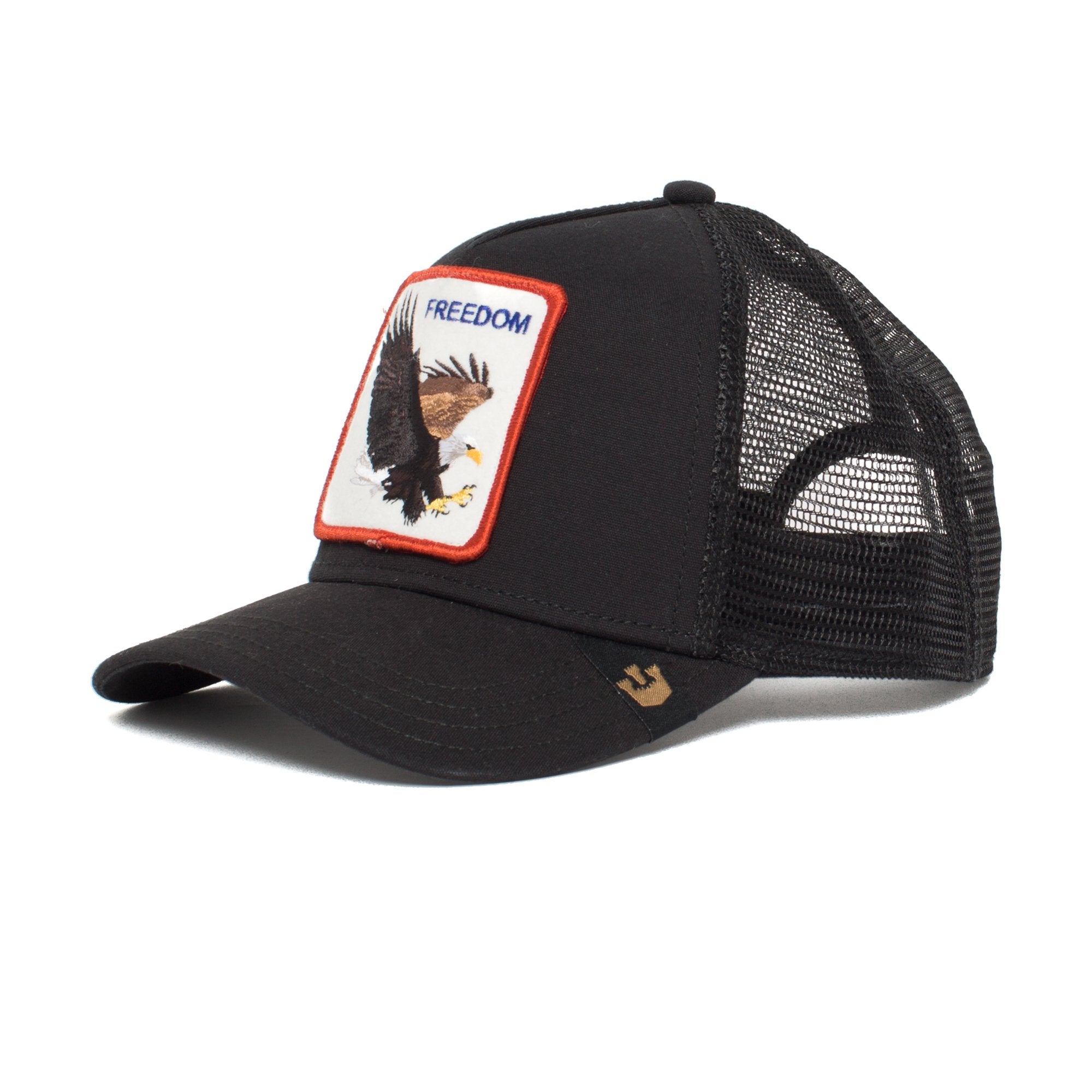 Goorin Bros. freedom cotton 5 panel baseball cap Black left side view