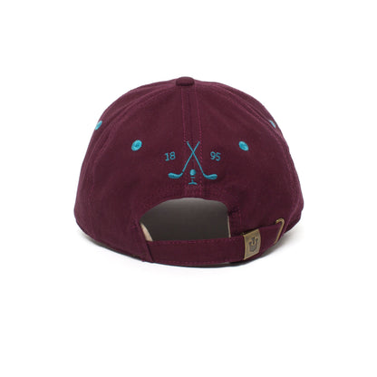 Goorin Bros. par tee cotton 6 panel baseball cap Maroon back view