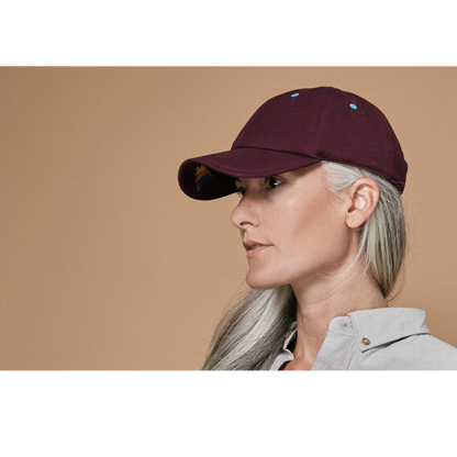 Goorin Bros. par tee cotton 6 panel baseball cap Maroon  womens styling