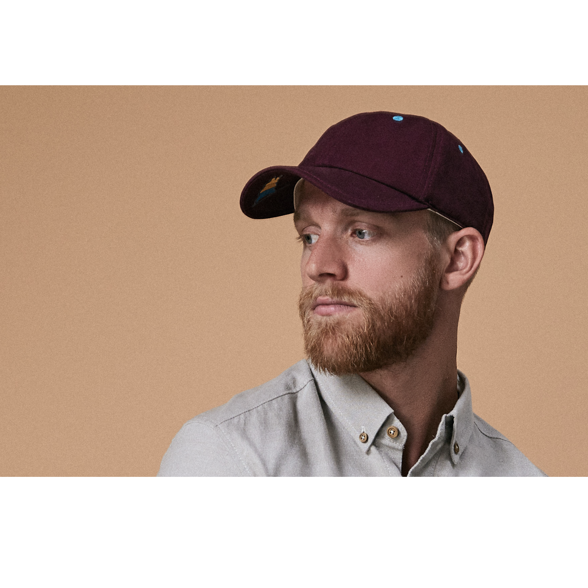 Goorin Bros. par tee cotton 6 panel baseball cap Maroon  mens styling