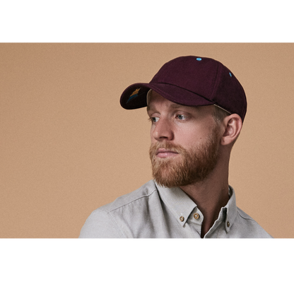 Goorin Bros. par tee cotton 6 panel baseball cap Maroon  mens styling