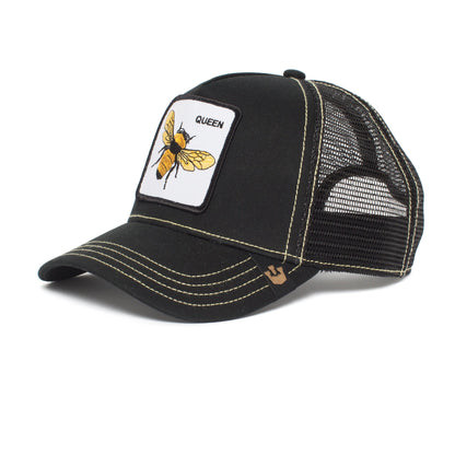 Goorin Bros. queen bee trucker baseball cap Black left side view