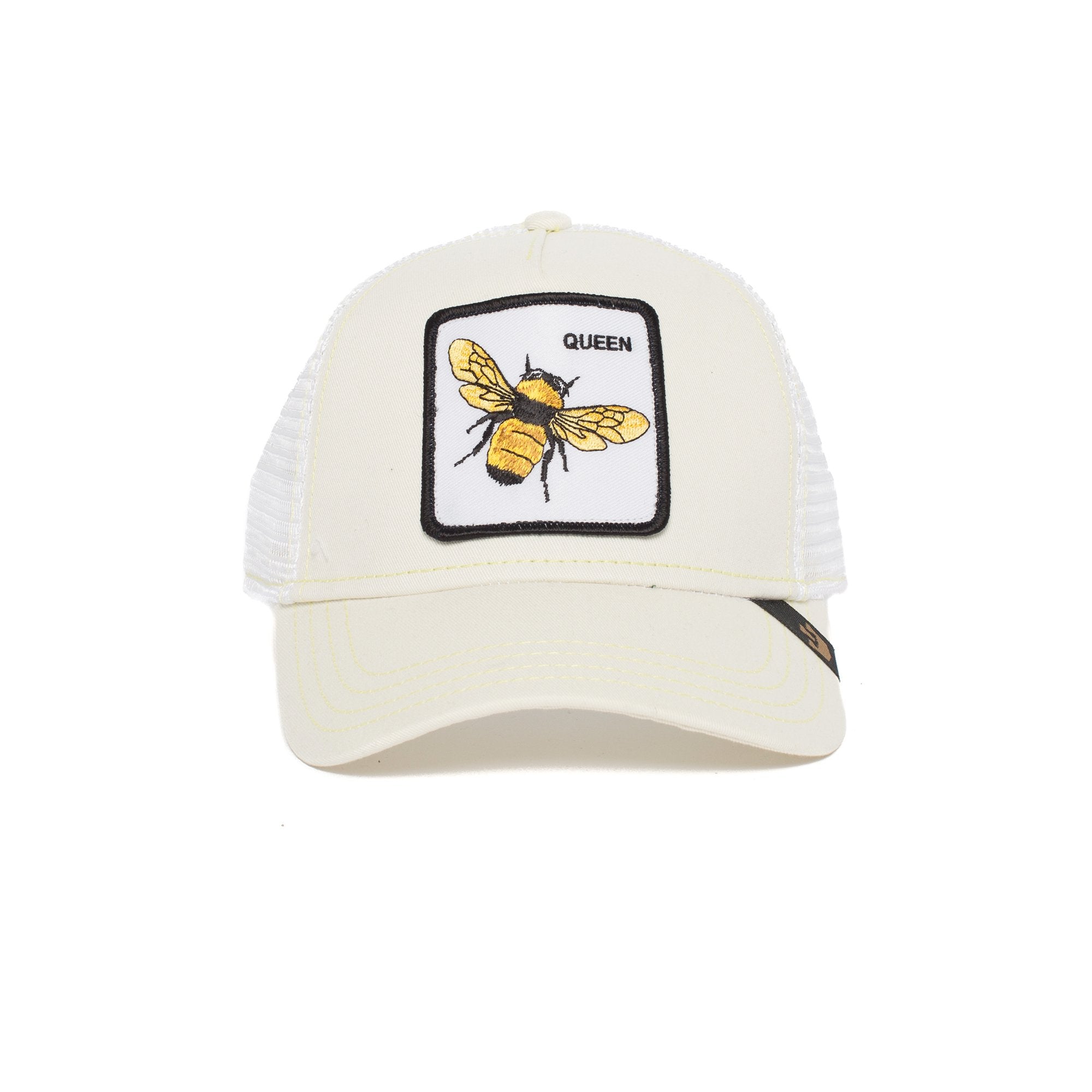Goorin Bros. queen bee trucker baseball cap White front view