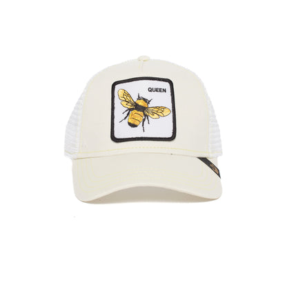 Goorin Bros. queen bee trucker baseball cap White front view