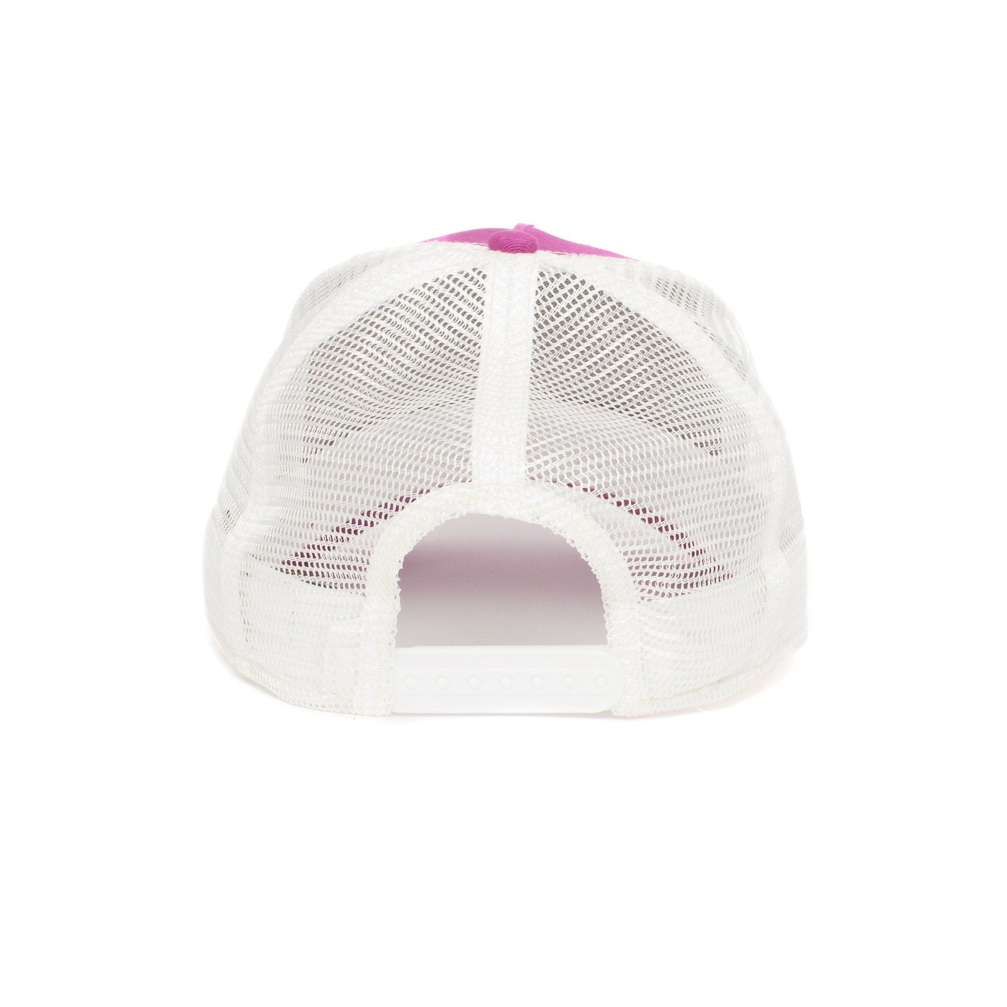 Goorin Bros. bite back trucker baseball cap Pink back view