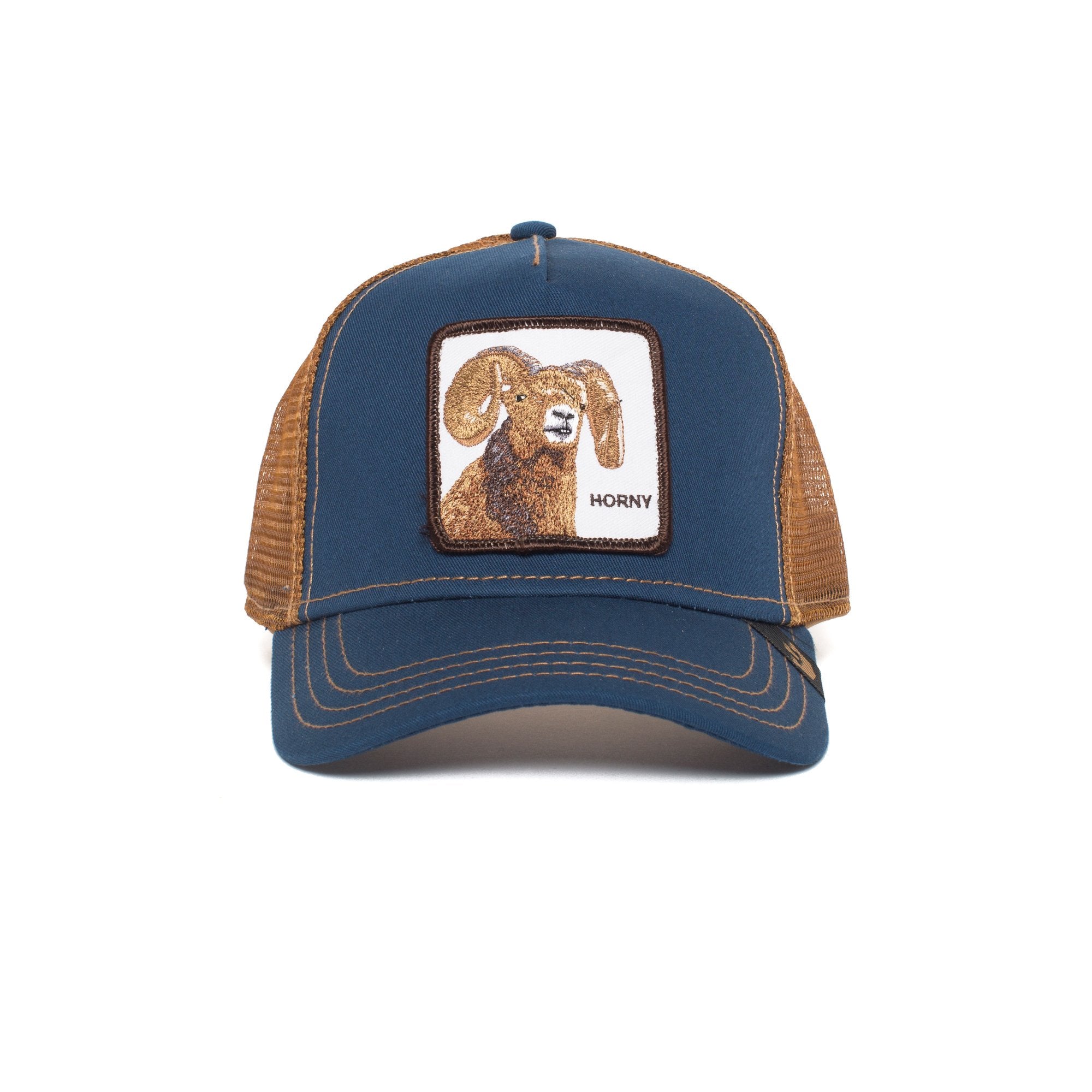 Goorin Bros. big horn trucker baseball cap Navy front view