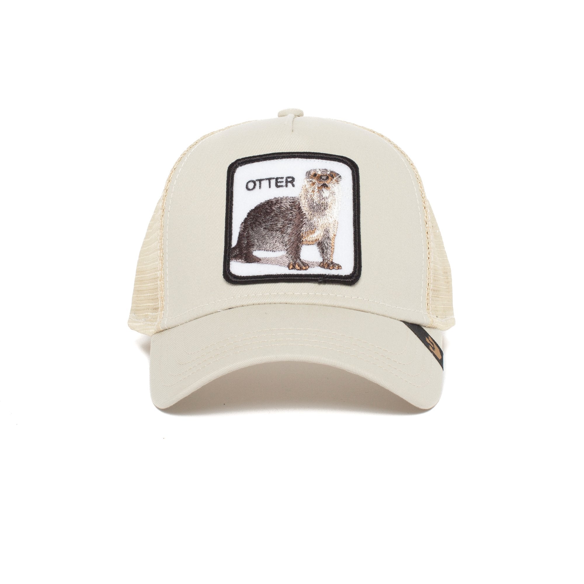 Goorin Bros. otter trucker baseball cap Stone front view