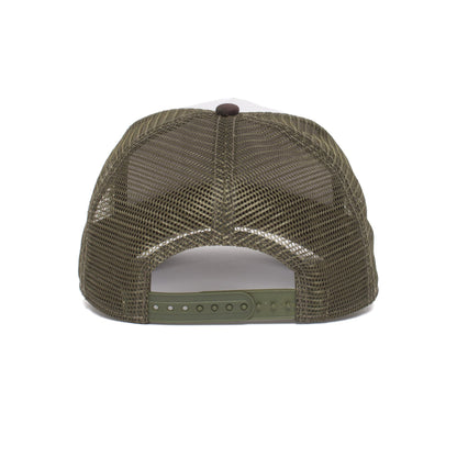 Goorin Bros. butch trucker baseball cap Olive back view