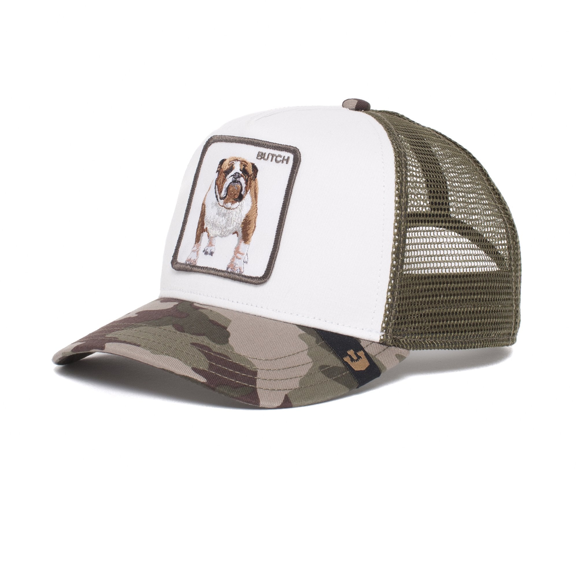 Goorin Bros. butch trucker baseball cap Olive left side view