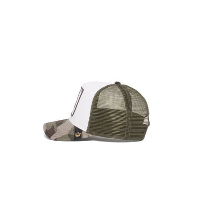Goorin Bros. butch trucker baseball cap Olive side view