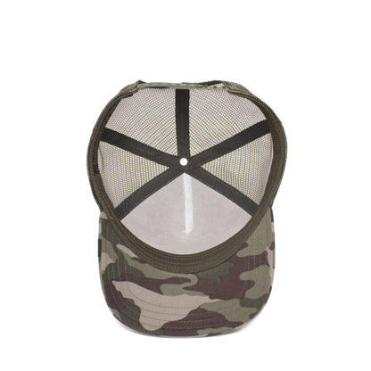 Goorin Bros. butch trucker baseball cap Olive top view