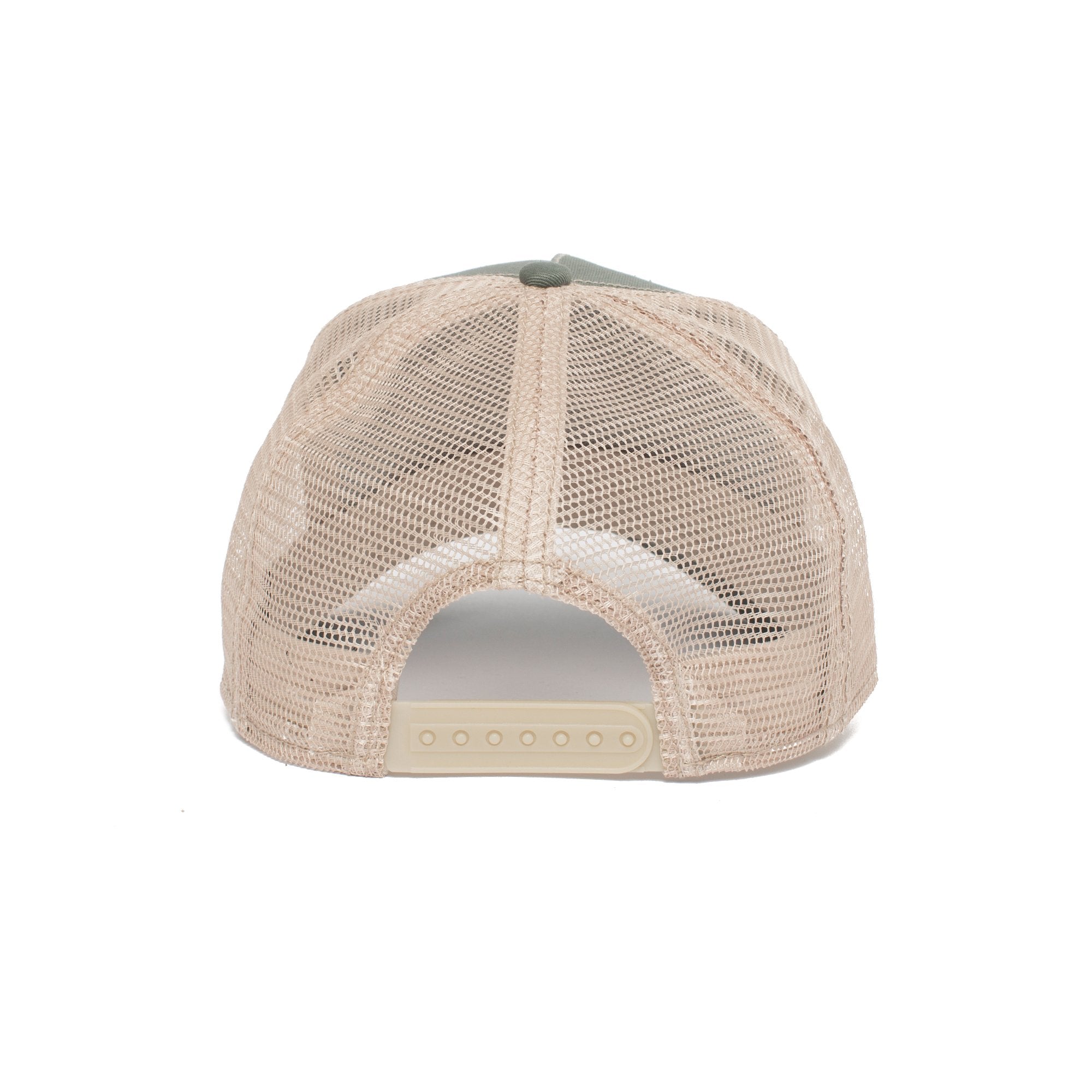 Goorin Bros. drew bear trucker baseball cap Olive back view