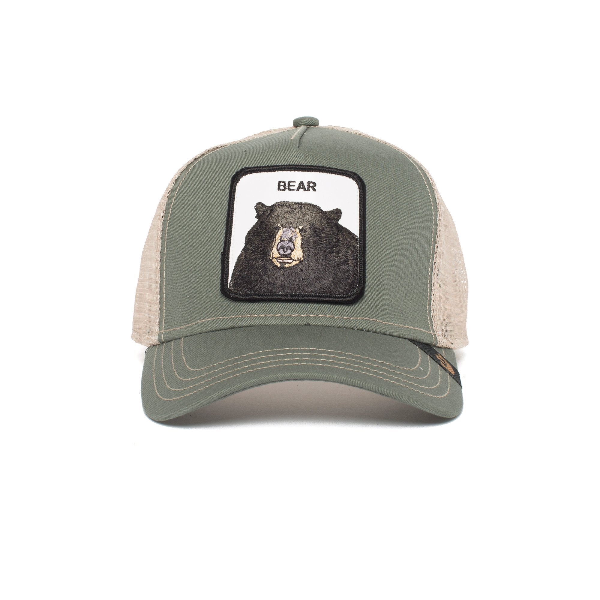Goorin Bros. drew bear trucker baseball cap Olive front view
