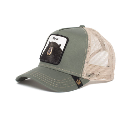 Goorin Bros. drew bear trucker baseball cap Olive left side view