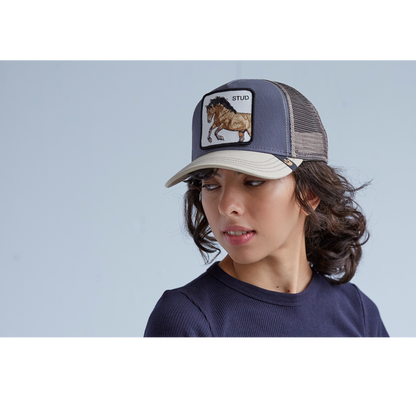 Goorin Bros. you stud 5 panel trucker baseball cap Grey  womens styling