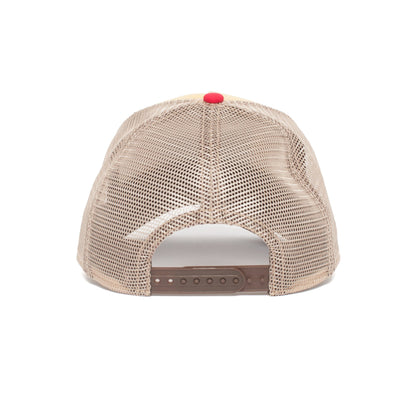 Goorin Bros. hen 5 panel trucker baseball cap Yellow back view