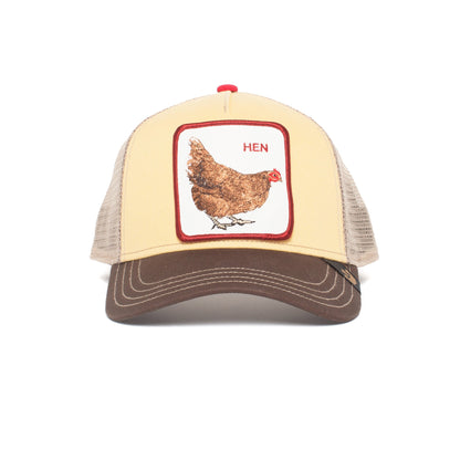 Goorin Bros. hen 5 panel trucker baseball cap Yellow front view