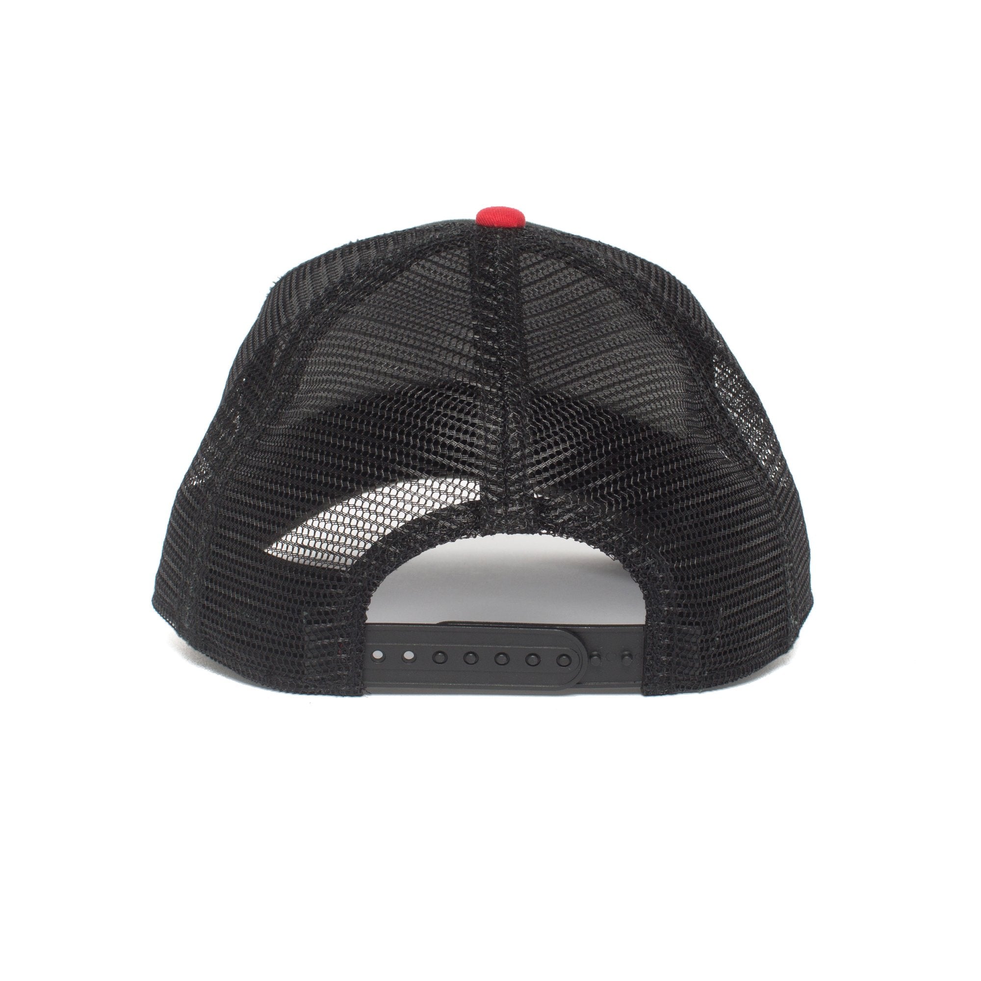 Goorin Bros. bull honky 5 panel trucker baseball cap Black back view