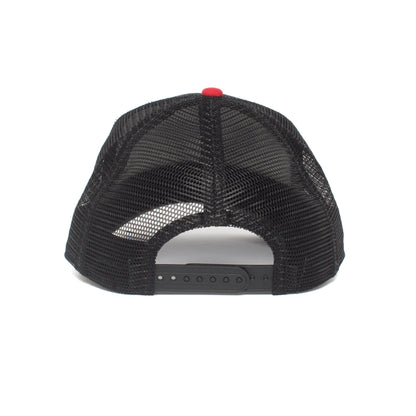 Goorin Bros. bull honky 5 panel trucker baseball cap Black back view