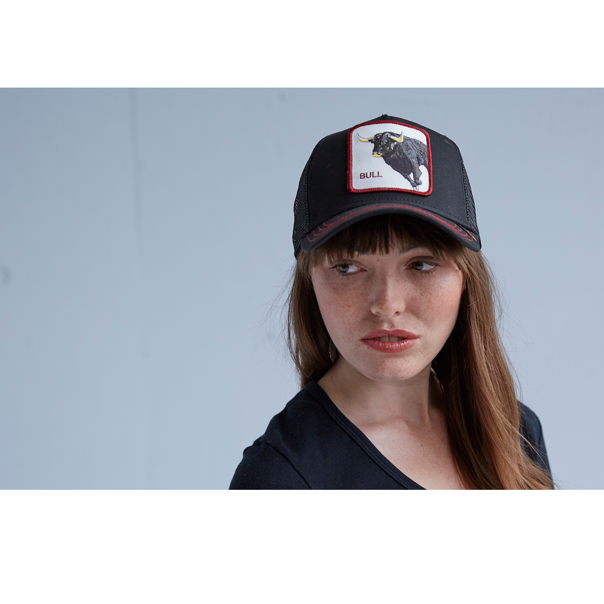 Goorin Bros. bull honky 5 panel trucker baseball cap Black  womens styling