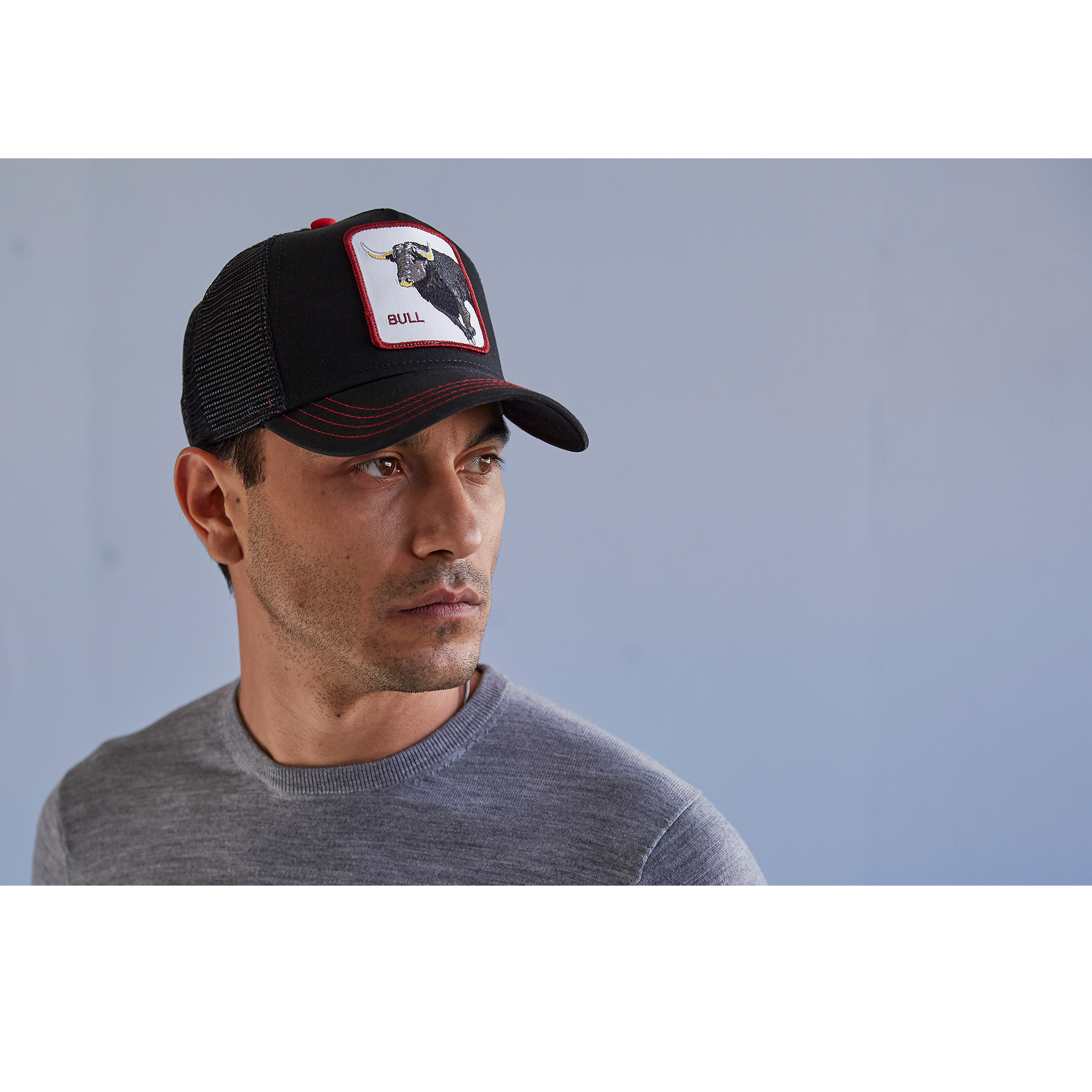 Goorin Bros. bull honky 5 panel trucker baseball cap Black  mens styling