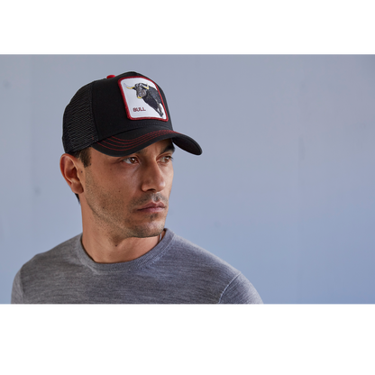 Goorin Bros. bull honky 5 panel trucker baseball cap Black  mens styling