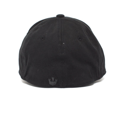 Goorin Bros. for the win cotton 6 panel fitted baseball cap Charcoal back view