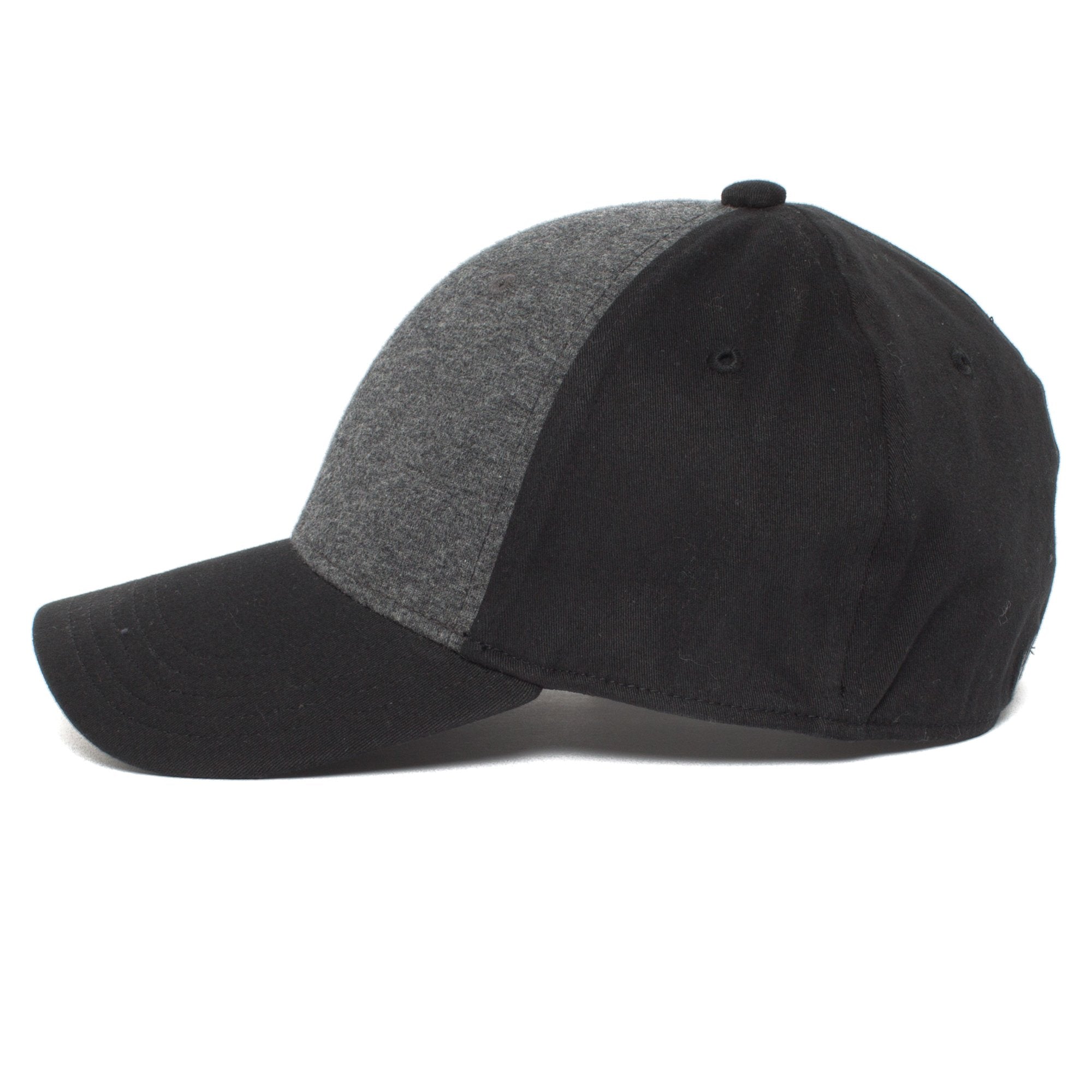 Goorin Bros. for the win cotton 6 panel fitted baseball cap Charcoal side view