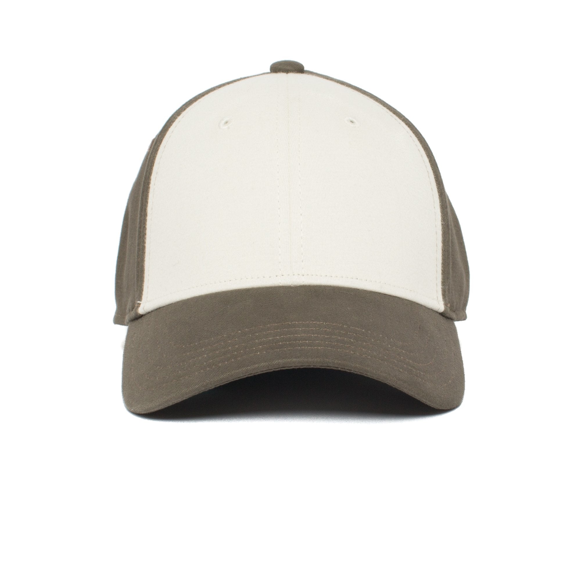 Goorin Bros. for the win cotton 6 panel fitted baseball cap Creme front view