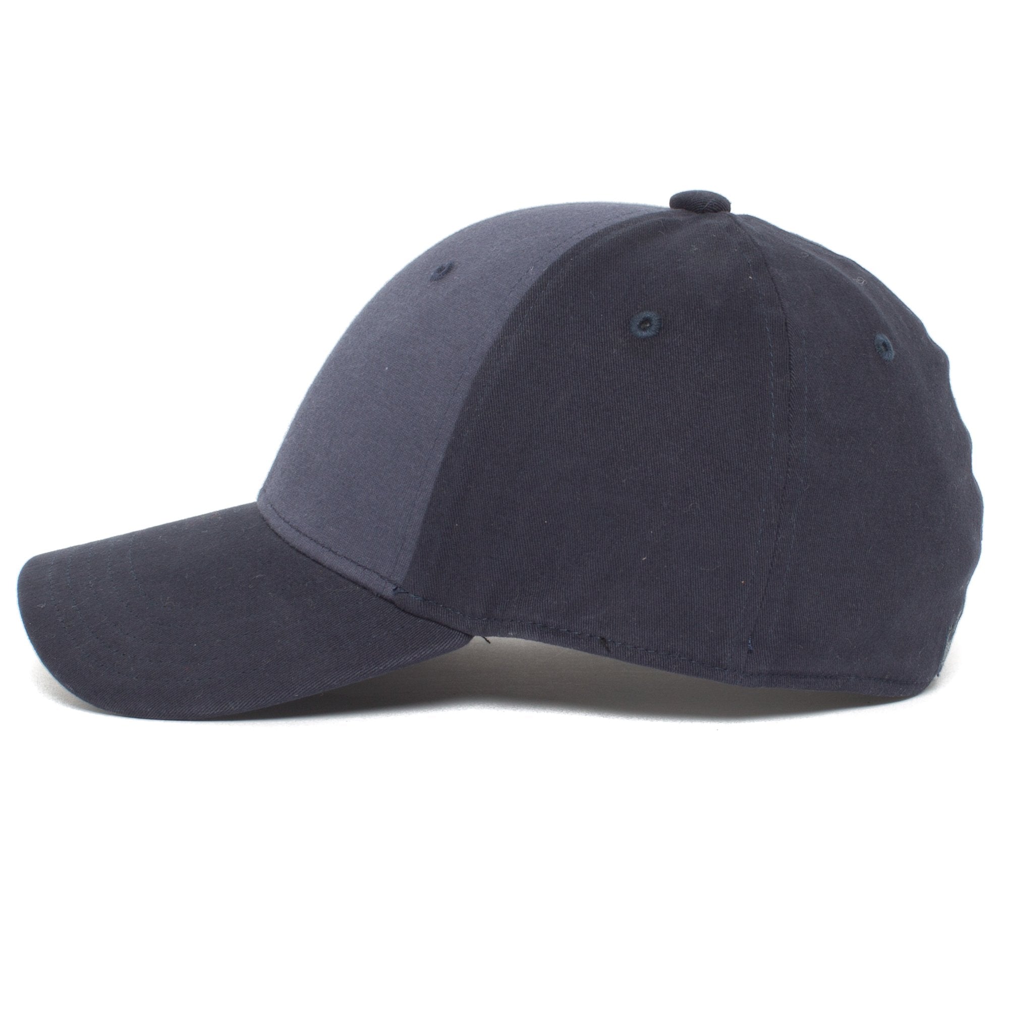 Goorin Bros. for the win cotton 6 panel fitted baseball cap Navy side view
