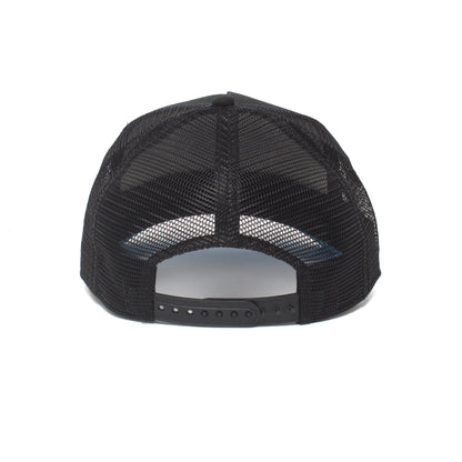 Goorin Bros. peace keeper trucker baseball cap Black back view